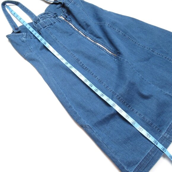Anthropologie Porridge Rosette Denim Slim Mini Dress XL - Picture 9 of 12